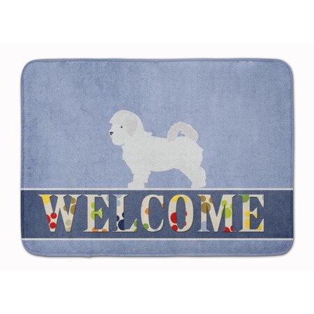 Carolines Treasures Maltese Welcome Machine Washable Memory Foam Mat BB5540RUG